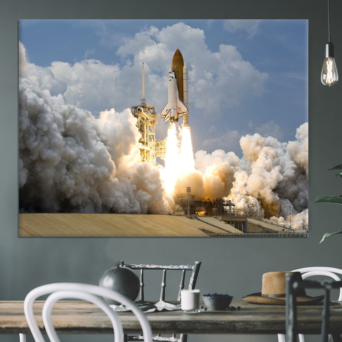 Space Shuttle Launch Canvas Print or Poster - Canvas Art Rocks - 3