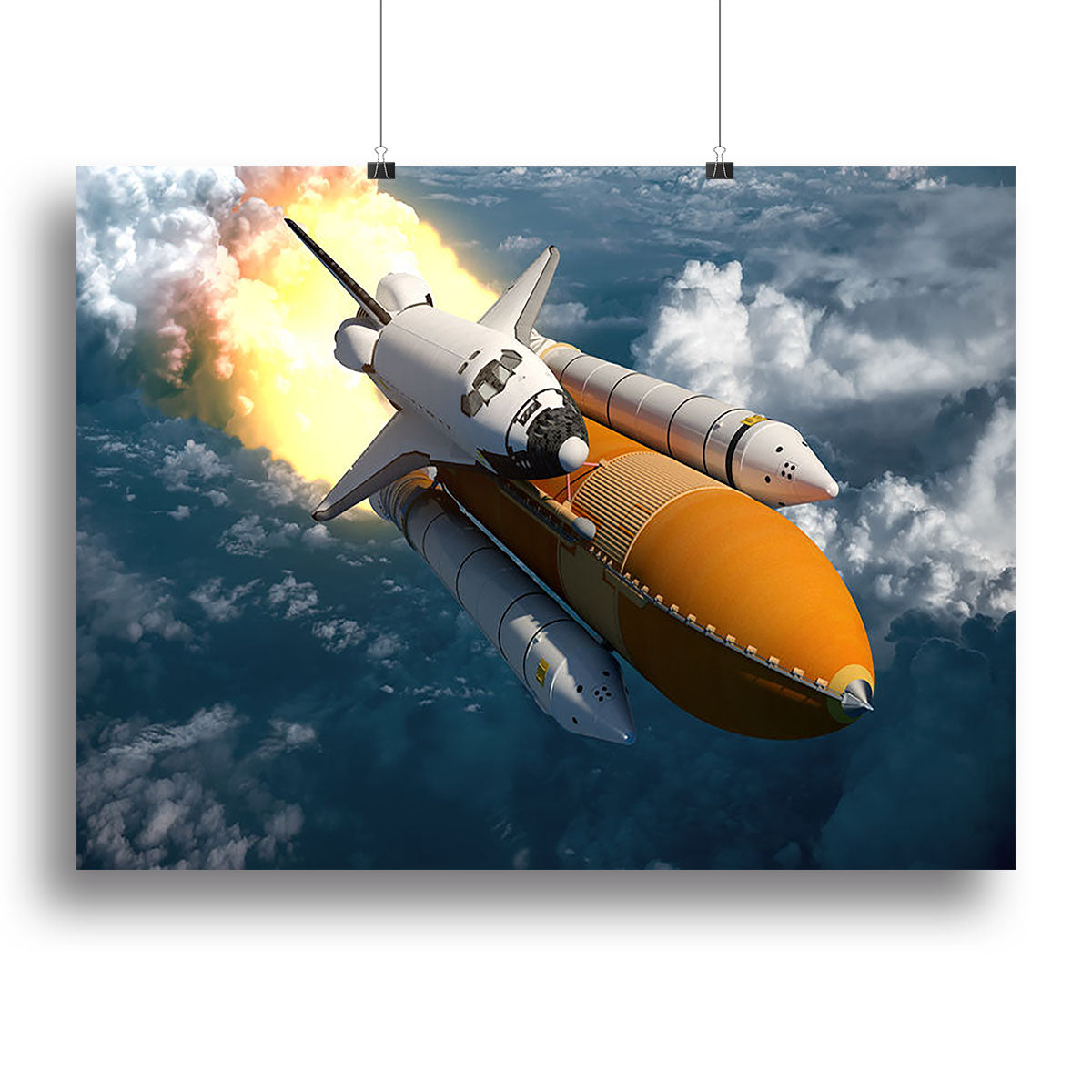Space Shuttle Lift Off Canvas Print or Poster - Canvas Art Rocks - 2