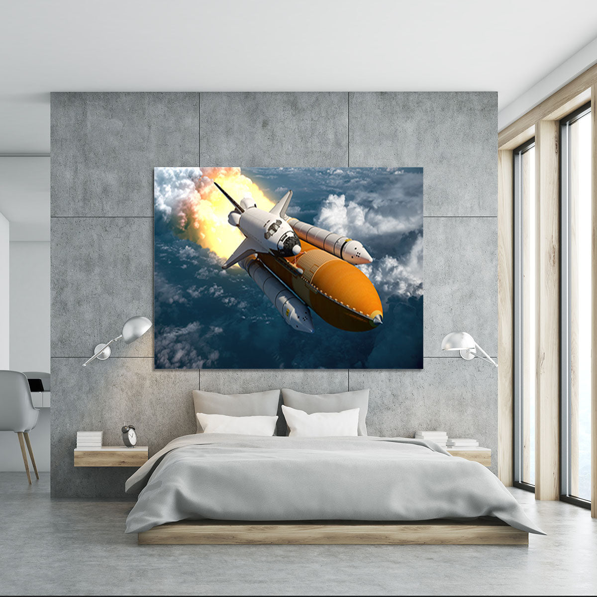 Space Shuttle Lift Off Canvas Print or Poster - Canvas Art Rocks - 5