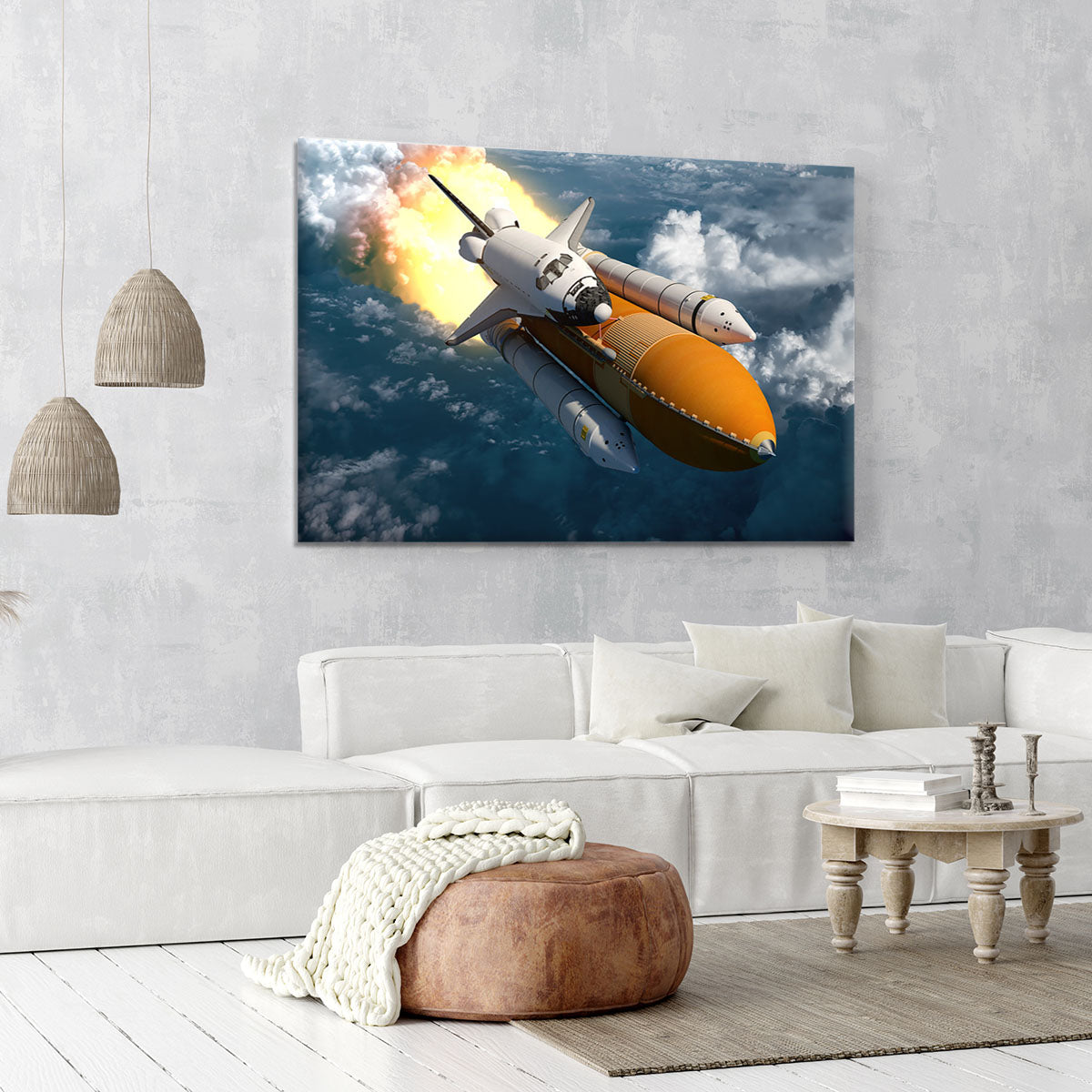Space Shuttle Lift Off Canvas Print or Poster - Canvas Art Rocks - 6