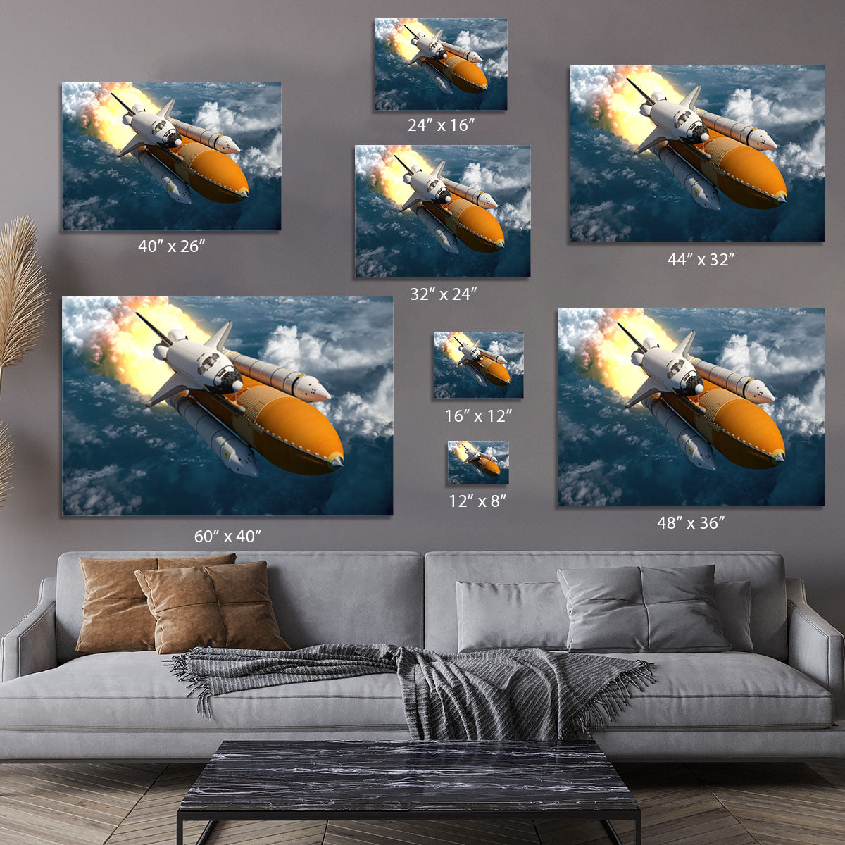 Space Shuttle Lift Off Canvas Print or Poster - Canvas Art Rocks - 7