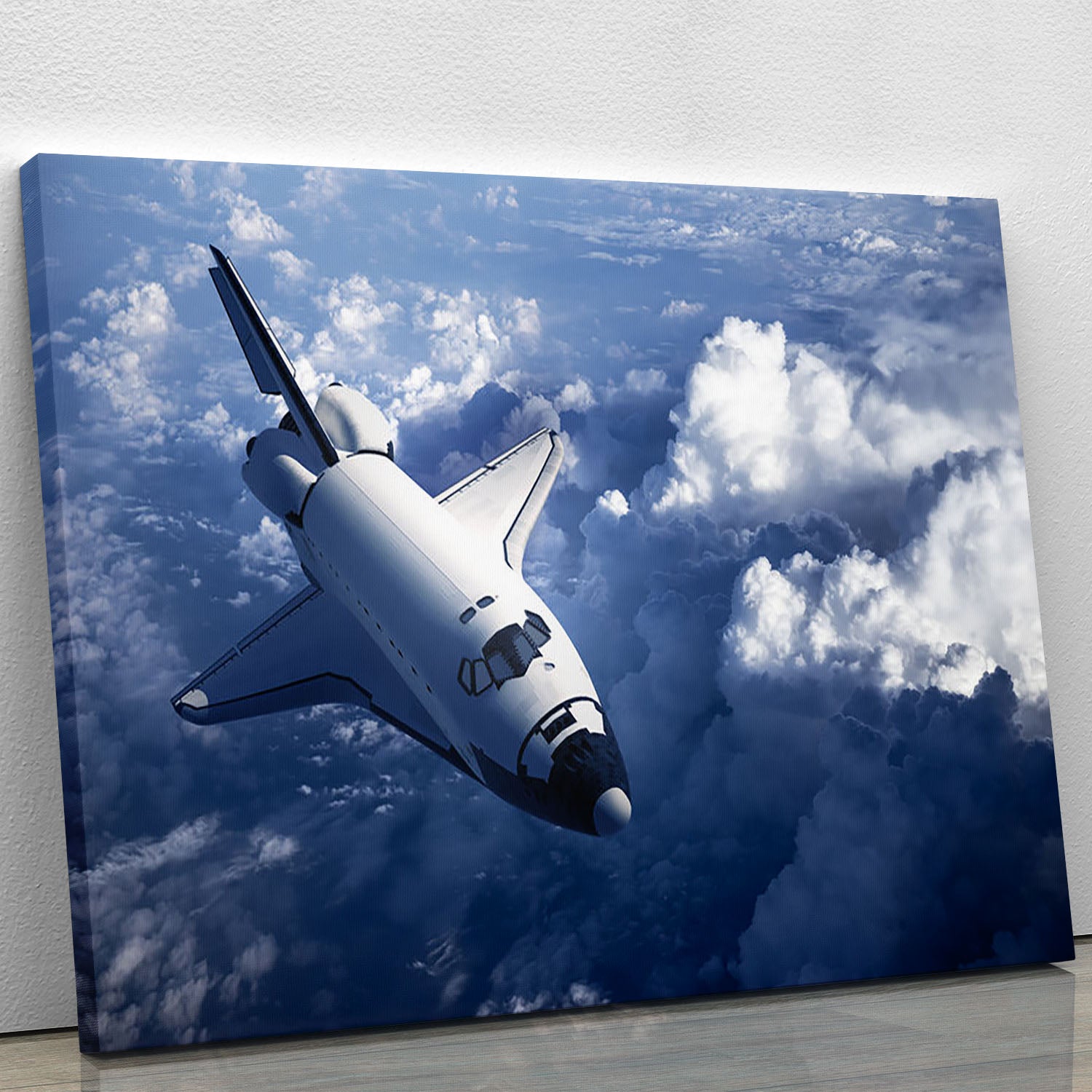 Space Shuttle in the Clouds Canvas Print or Poster - Canvas Art Rocks - 1