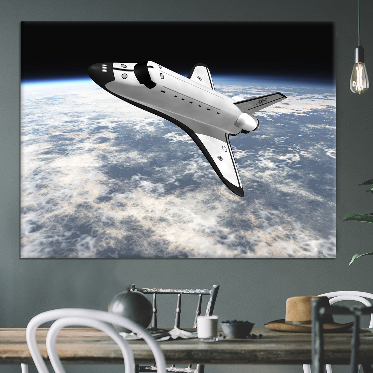 Space Shuttle leaving earth Canvas Print or Poster - Canvas Art Rocks - 3