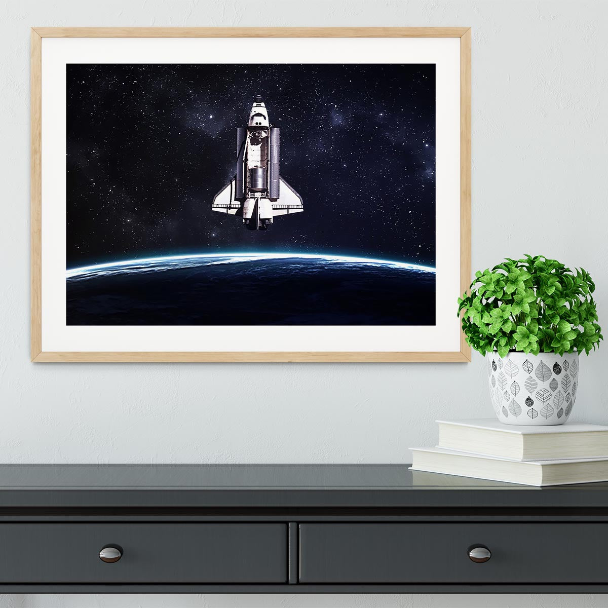 Space Shuttle on a mission Framed Print - Canvas Art Rocks - 3