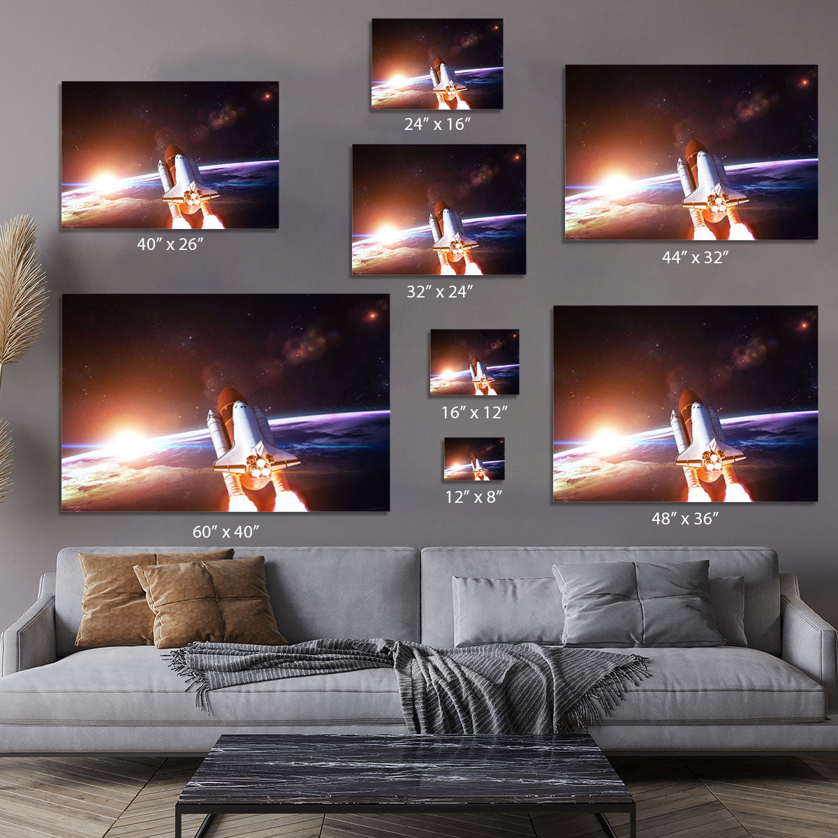 Space Shuttle over the Earth Canvas Print or Poster - Canvas Art Rocks - 7