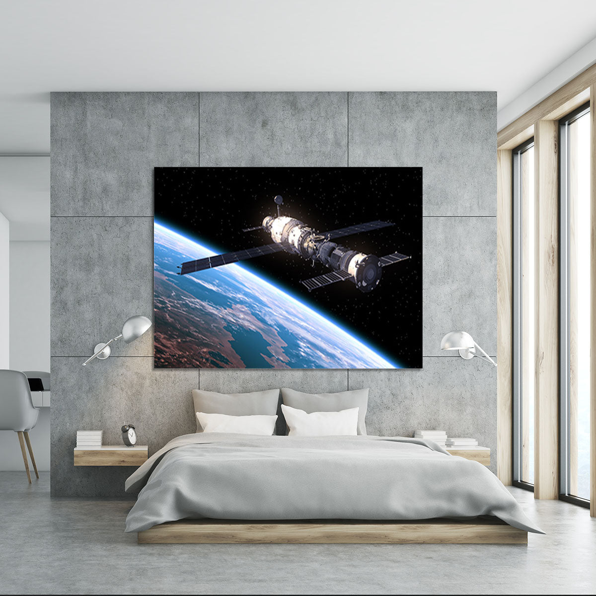 Space Station In Space Canvas Print or Poster - Canvas Art Rocks - 5