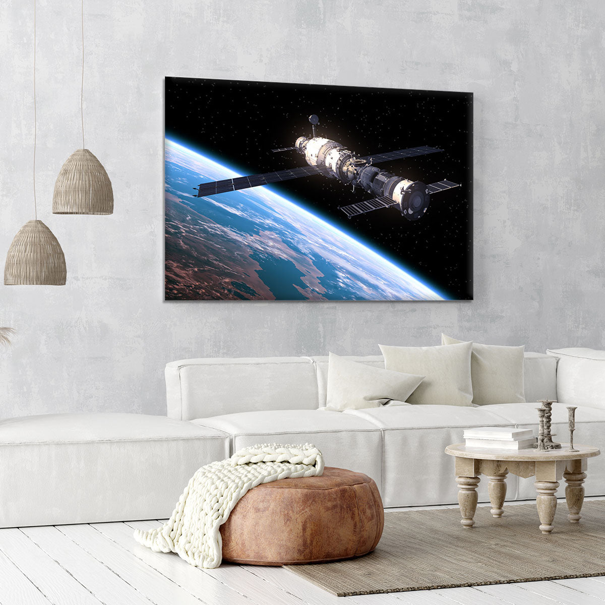 Space Station In Space Canvas Print or Poster - Canvas Art Rocks - 6