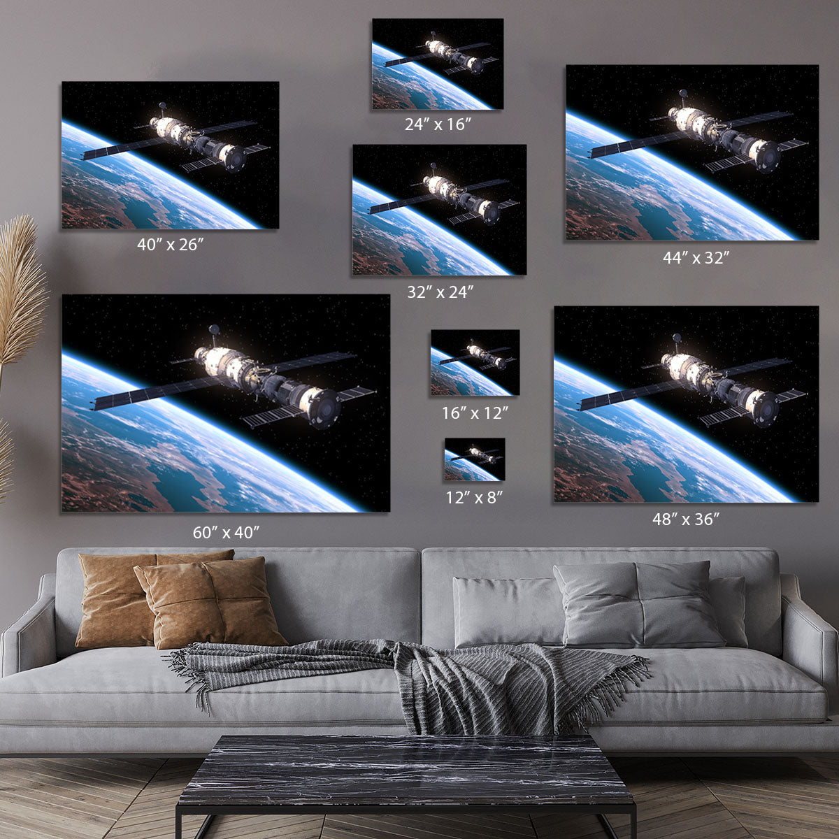 Space Station In Space Canvas Print or Poster - Canvas Art Rocks - 7