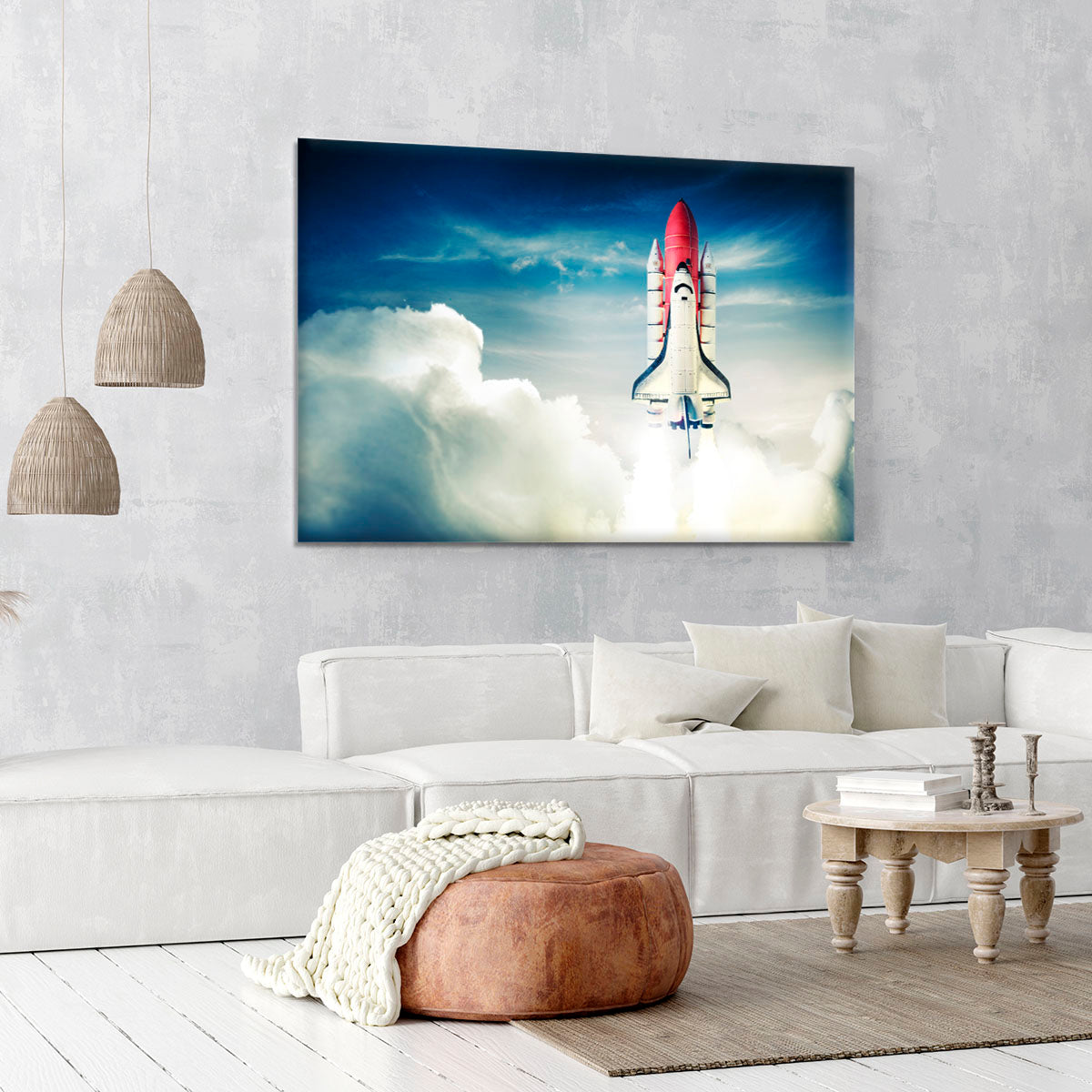Space shuttle taking off on a mission Canvas Print or Poster - Canvas Art Rocks - 6