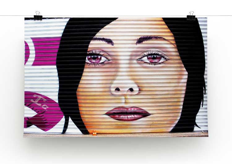 Spanish Lady Urban Graffiti Print - Canvas Art Rocks - 2