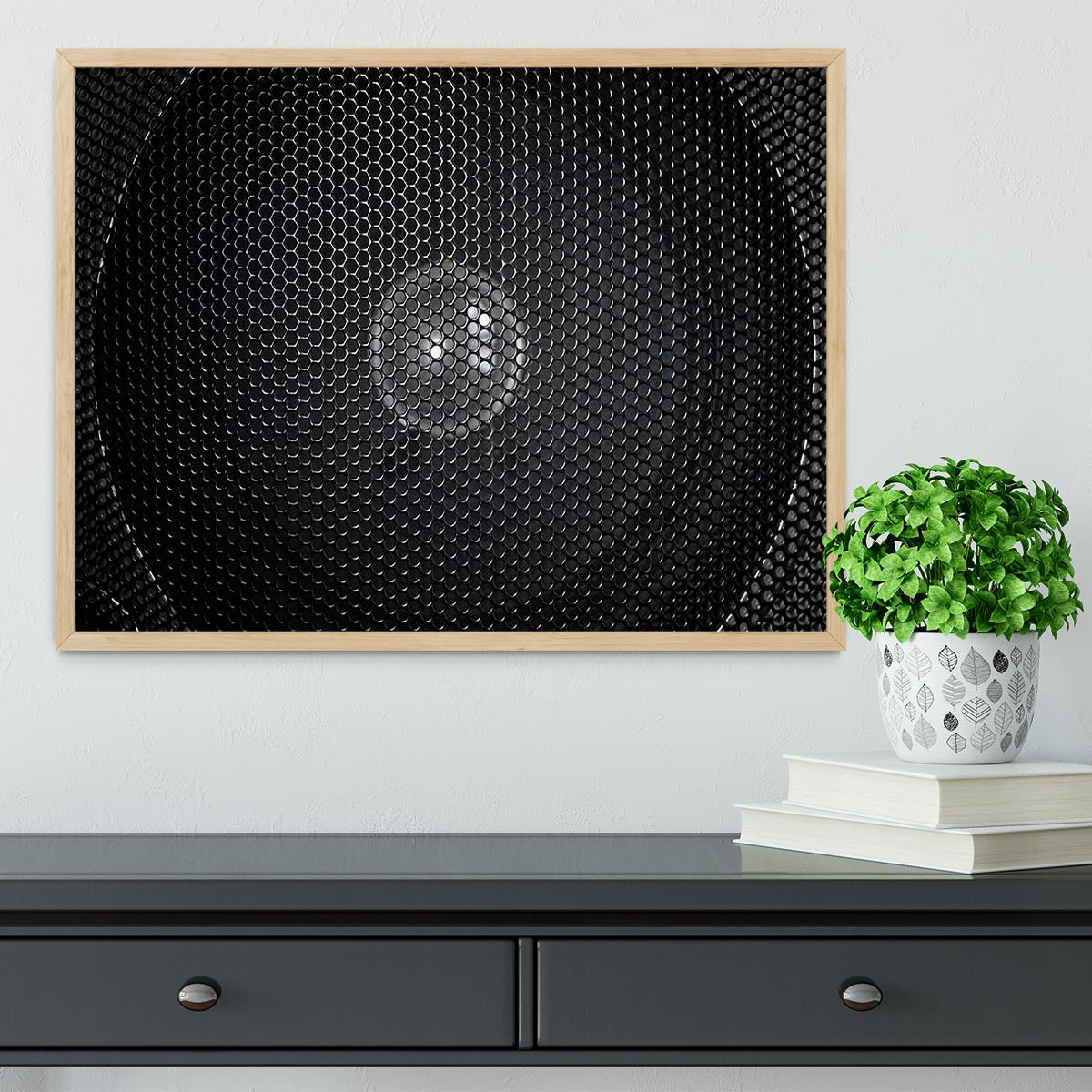 Speaker grill Framed Print - Canvas Art Rocks - 4