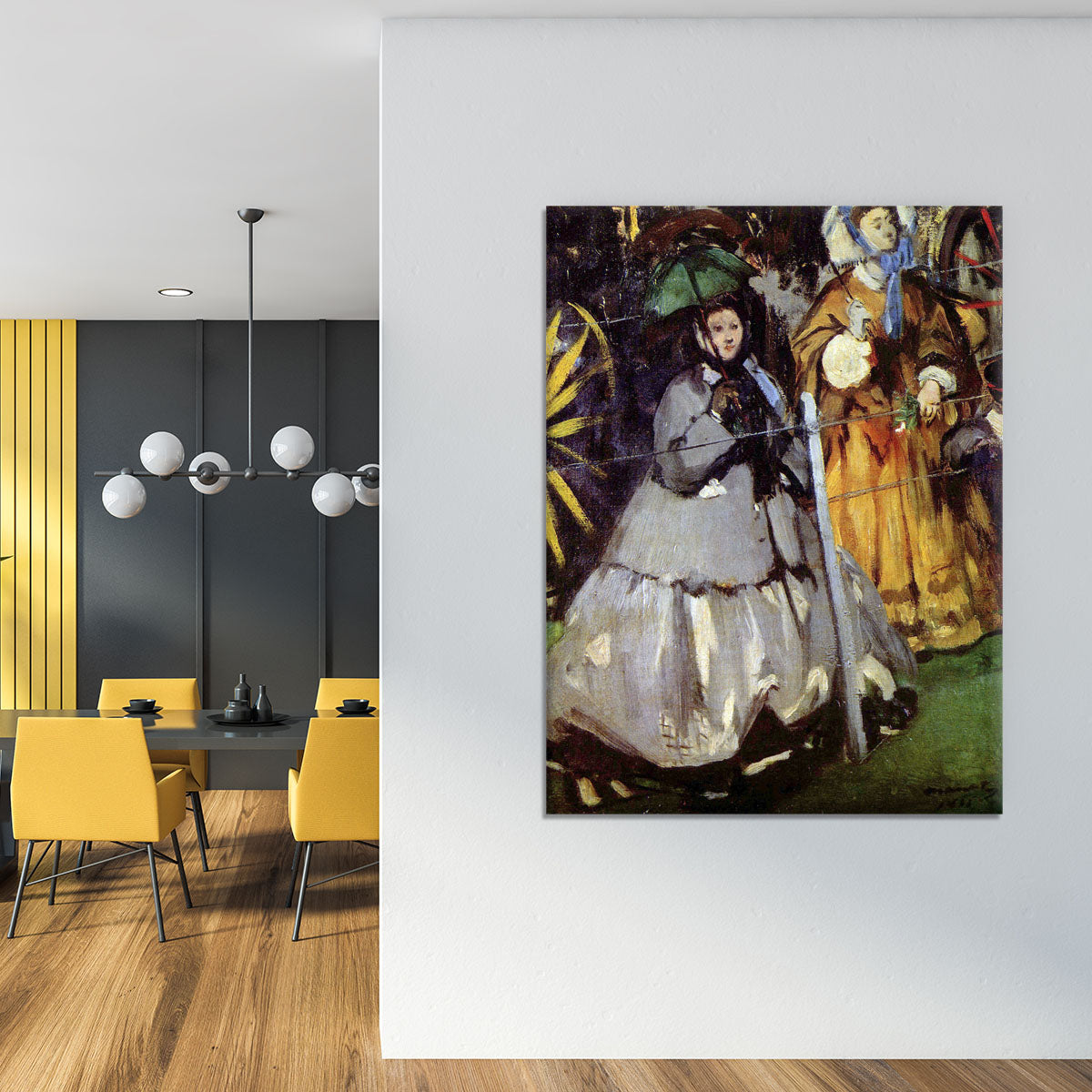 Spectators at the races by Manet Canvas Print or Poster - Canvas Art Rocks - 4