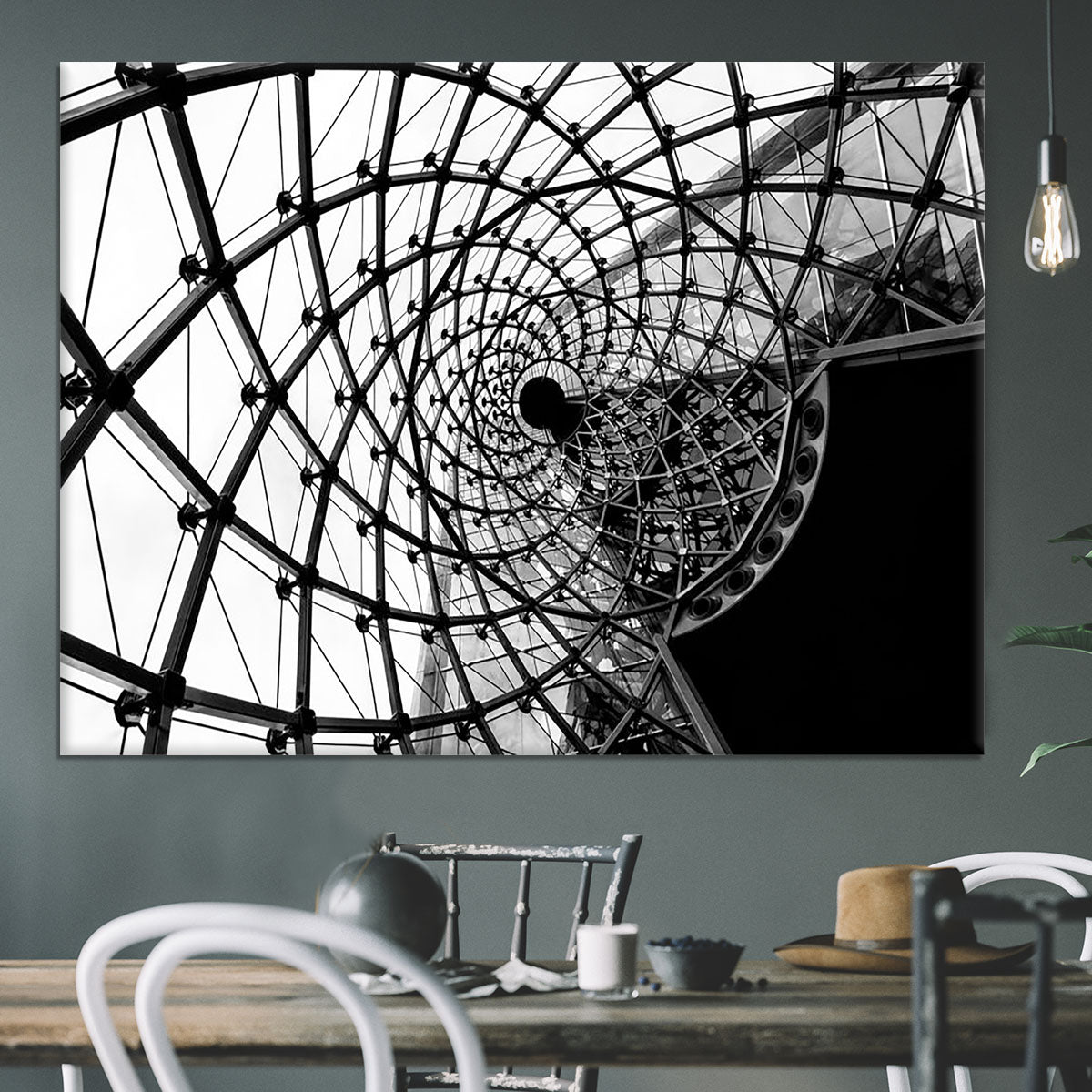Spiral Architecture Structure Canvas Print or Poster - Canvas Art Rocks - 3
