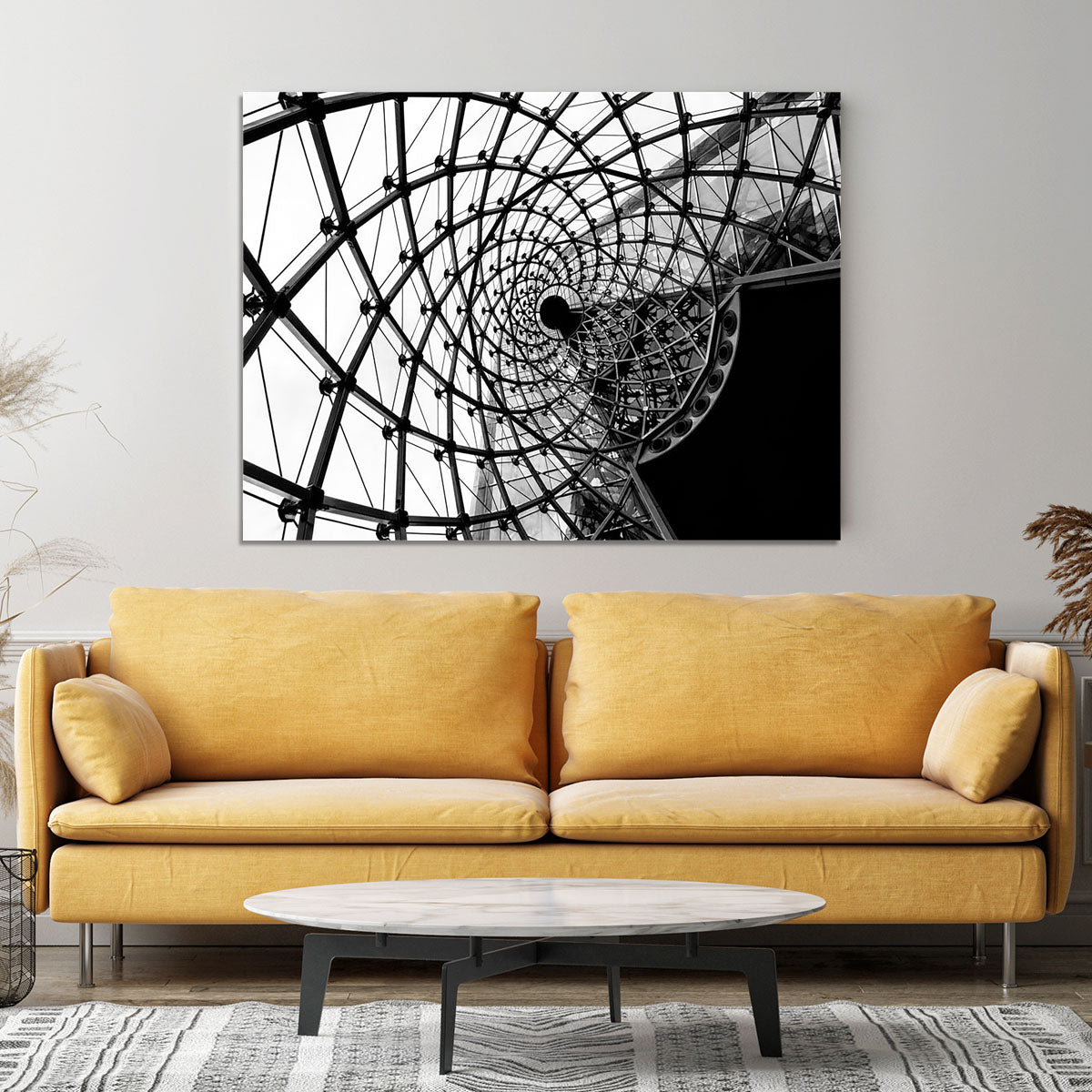 Spiral Architecture Structure Canvas Print or Poster - Canvas Art Rocks - 4