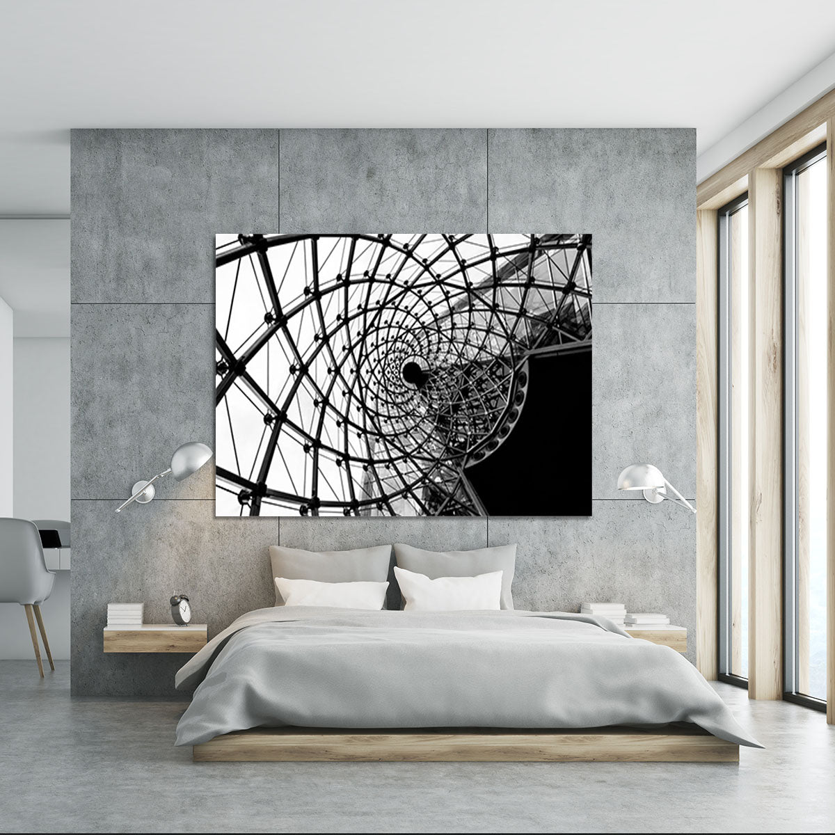Spiral Architecture Structure Canvas Print or Poster - Canvas Art Rocks - 5