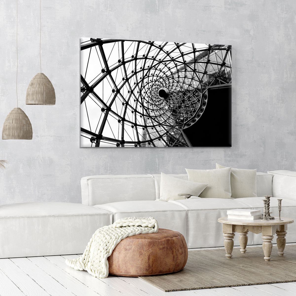 Spiral Architecture Structure Canvas Print or Poster - Canvas Art Rocks - 6