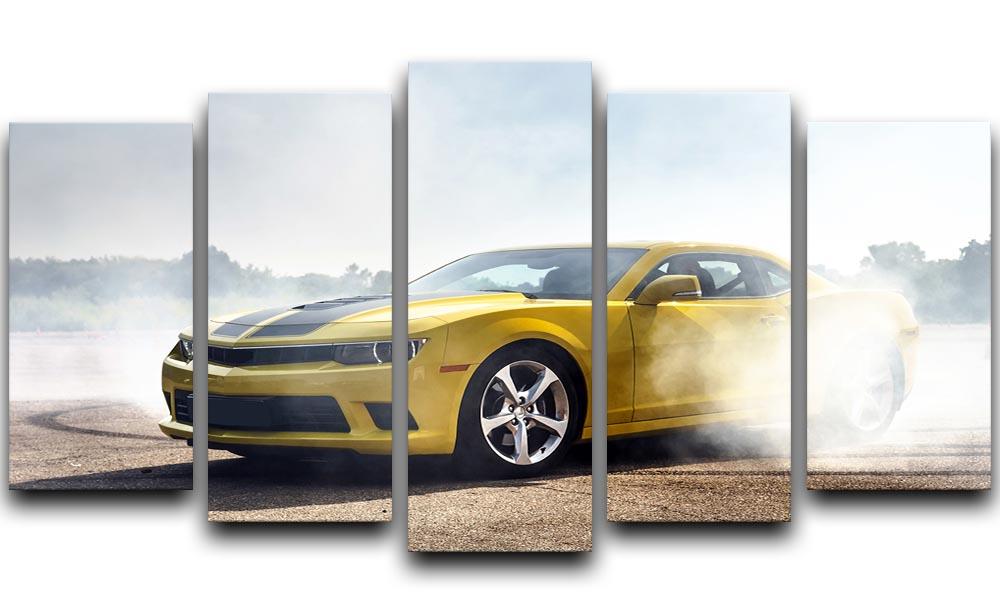Sport Car Drifting 5 Split Panel Canvas  - Canvas Art Rocks - 1