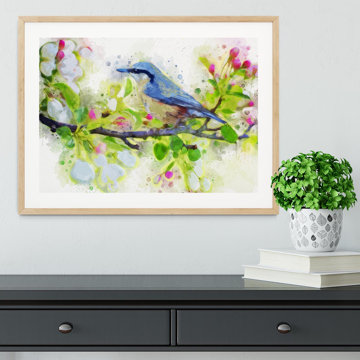 Spring Bird Framed Print - Canvas Art Rocks - 3