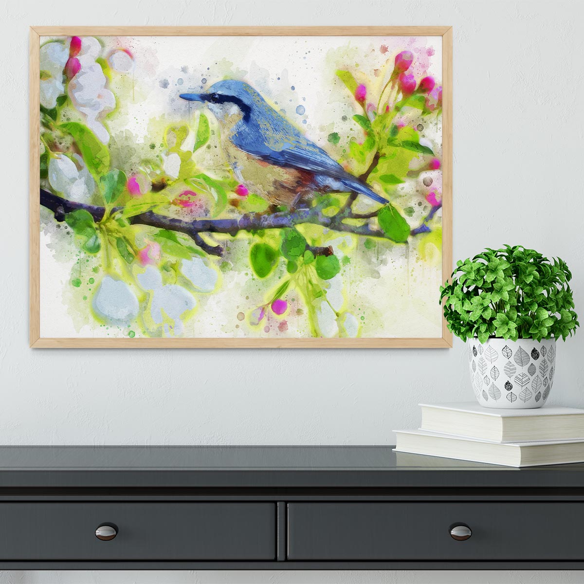 Spring Bird Framed Print - Canvas Art Rocks - 4