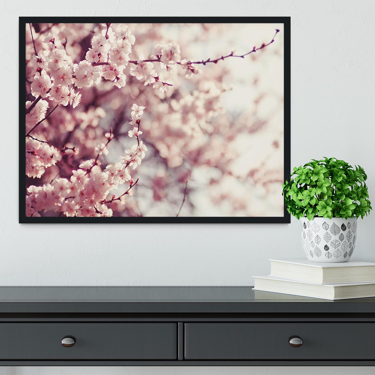 Spring Cherry blossoms Framed Print - Canvas Art Rocks - 2