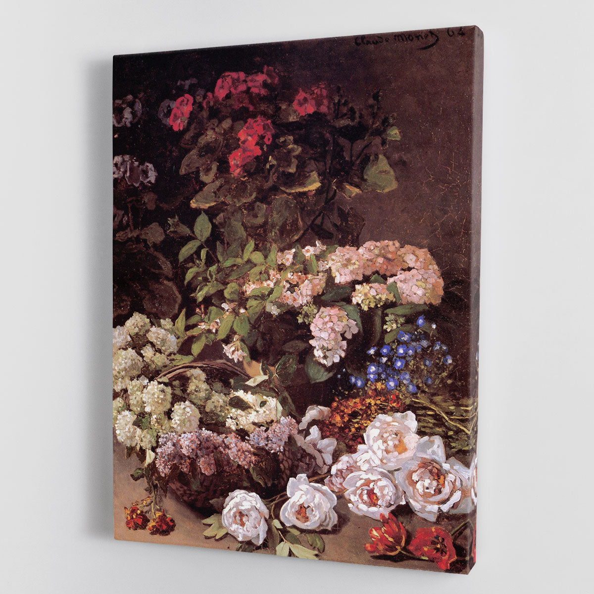 Spring Flowers by Monet Canvas Print or Poster - Canvas Art Rocks - 1