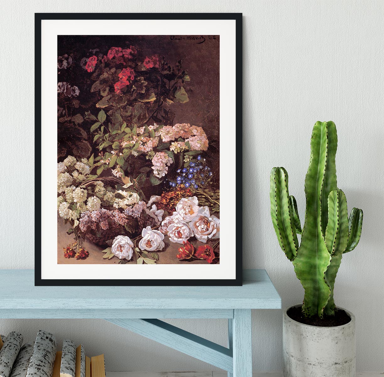 Spring Flowers by Monet Framed Print - Canvas Art Rocks - 1