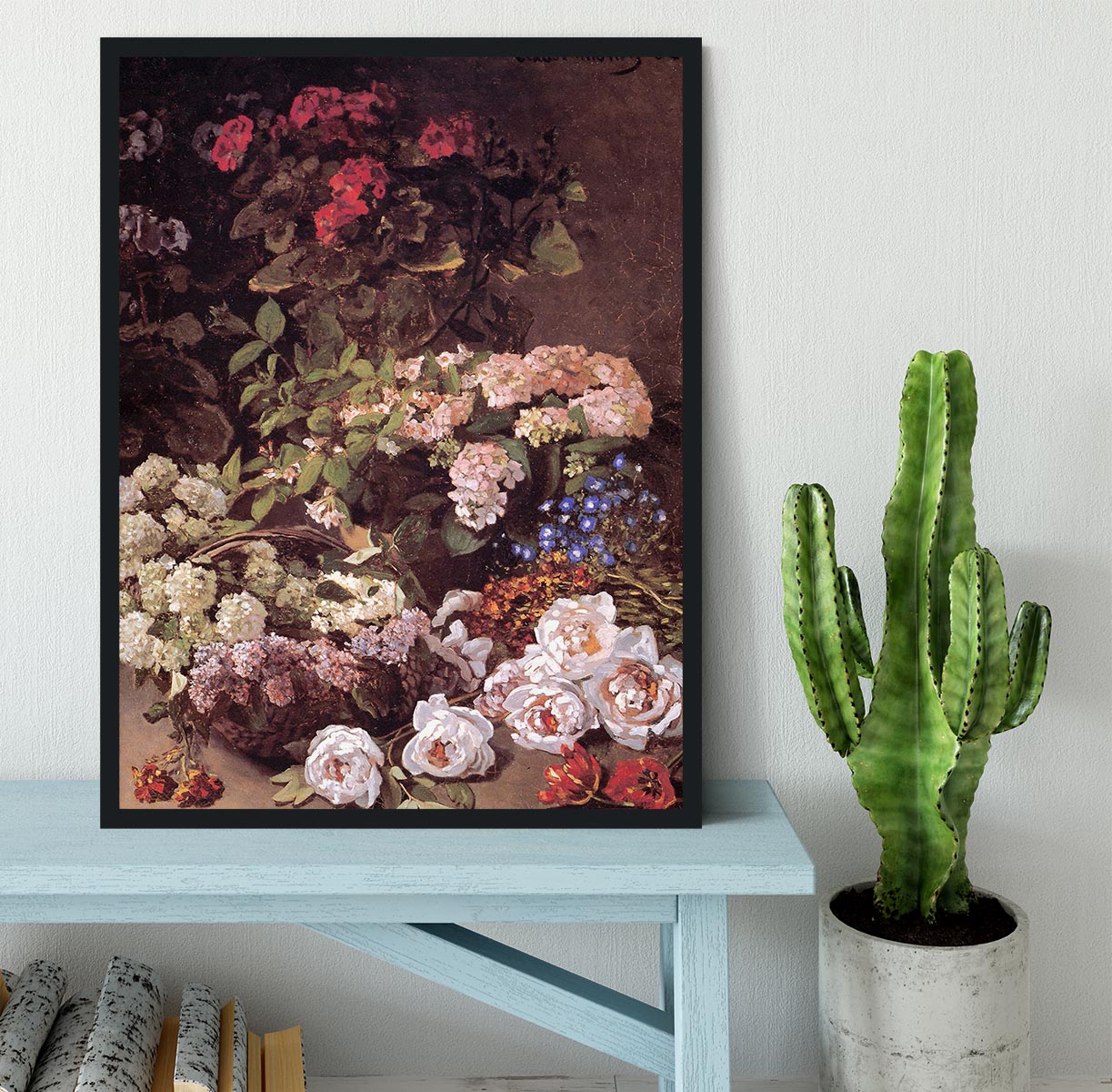 Spring Flowers by Monet Framed Print - Canvas Art Rocks - 2