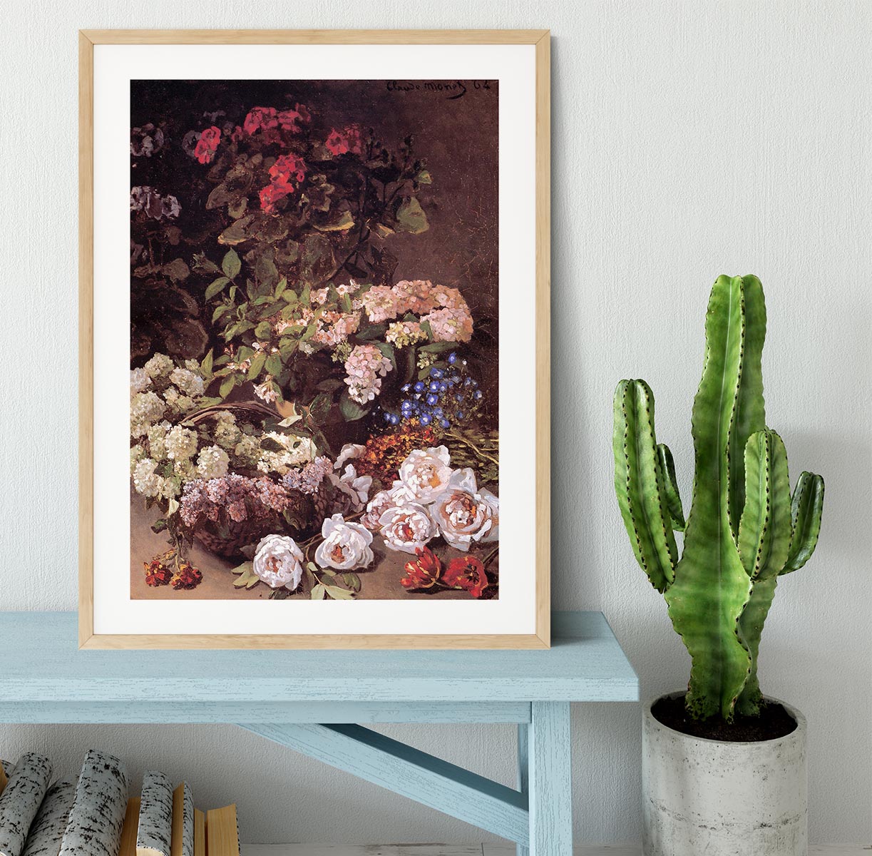 Spring Flowers by Monet Framed Print - Canvas Art Rocks - 3