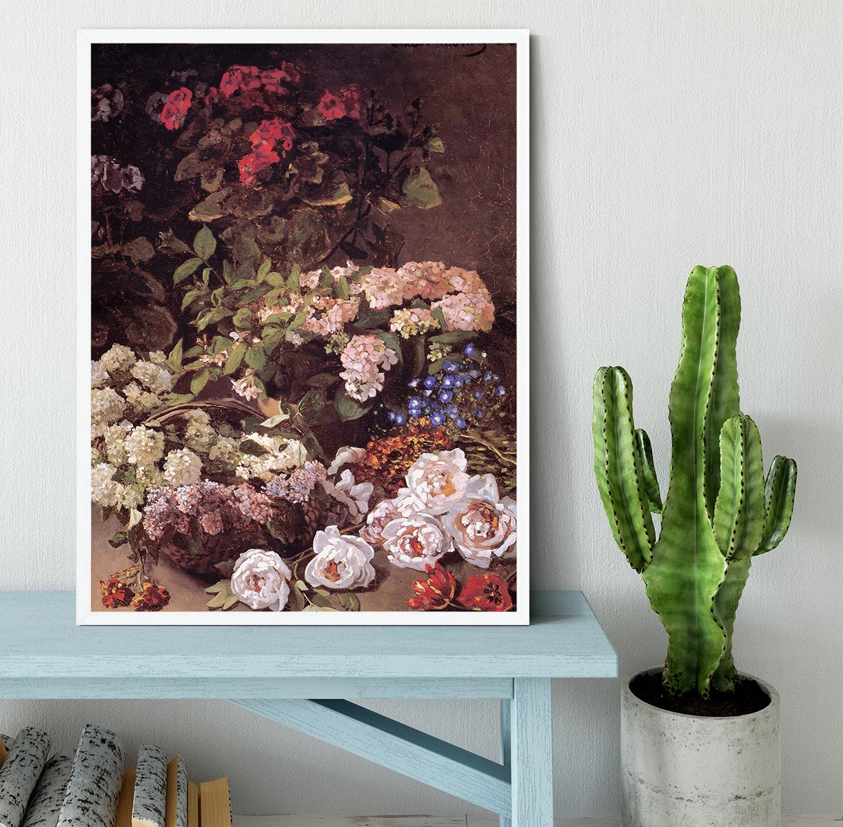 Spring Flowers by Monet Framed Print - Canvas Art Rocks -6