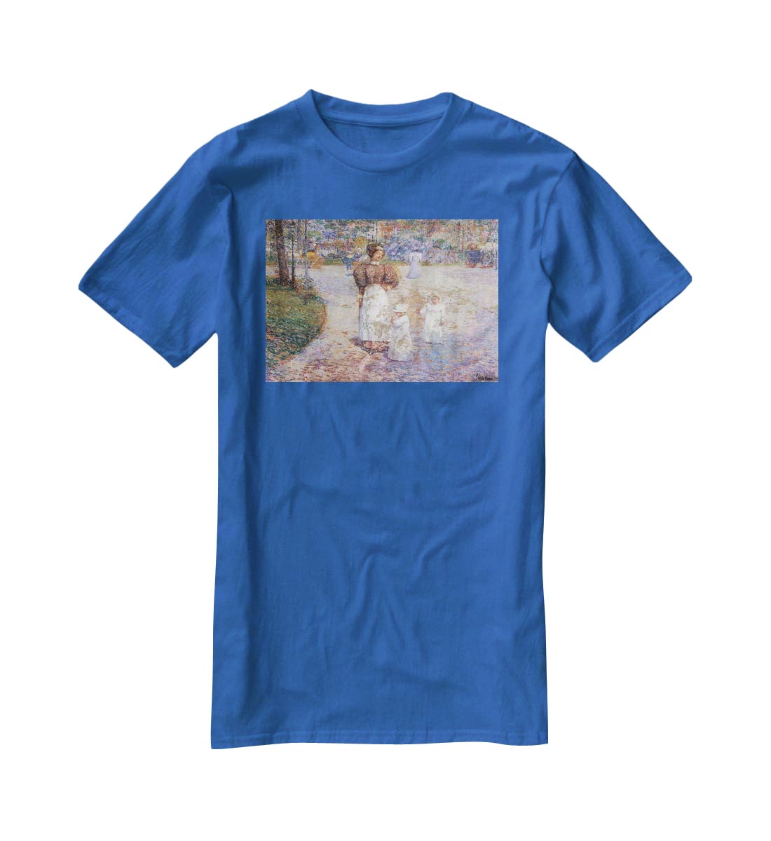Spring in Central Park by Hassam T-Shirt - Canvas Art Rocks - 2