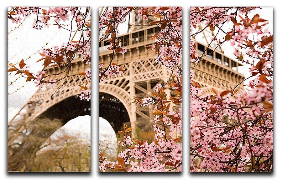Spring in Paris 3 Split Panel Canvas Print - Canvas Art Rocks - 1