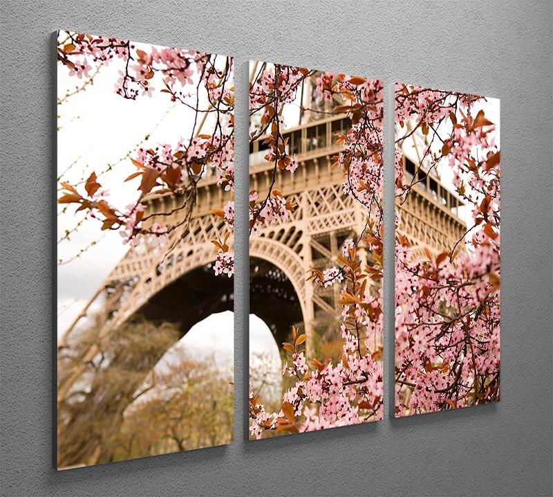 Spring in Paris 3 Split Panel Canvas Print - Canvas Art Rocks - 2