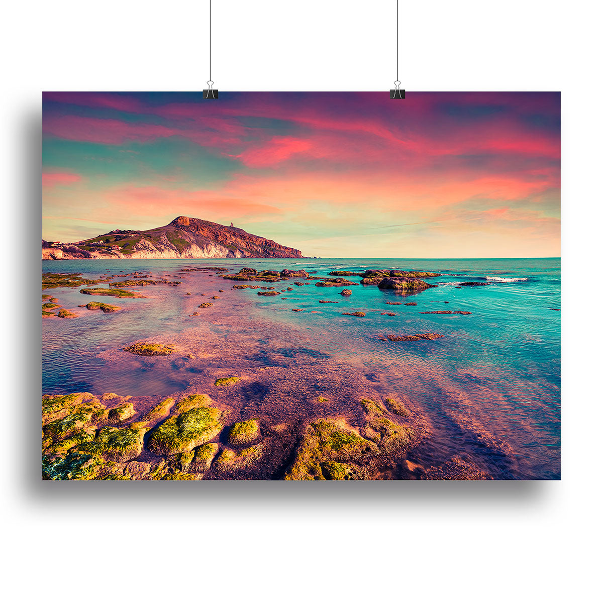 Spring sunset from the Giallonardo Canvas Print or Poster - Canvas Art Rocks - 2