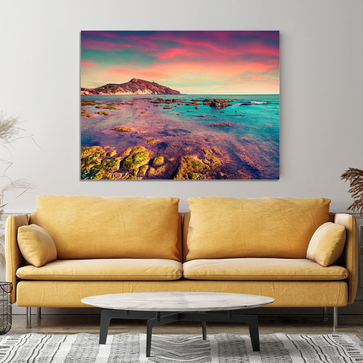 Spring sunset from the Giallonardo Canvas Print or Poster - Canvas Art Rocks - 4