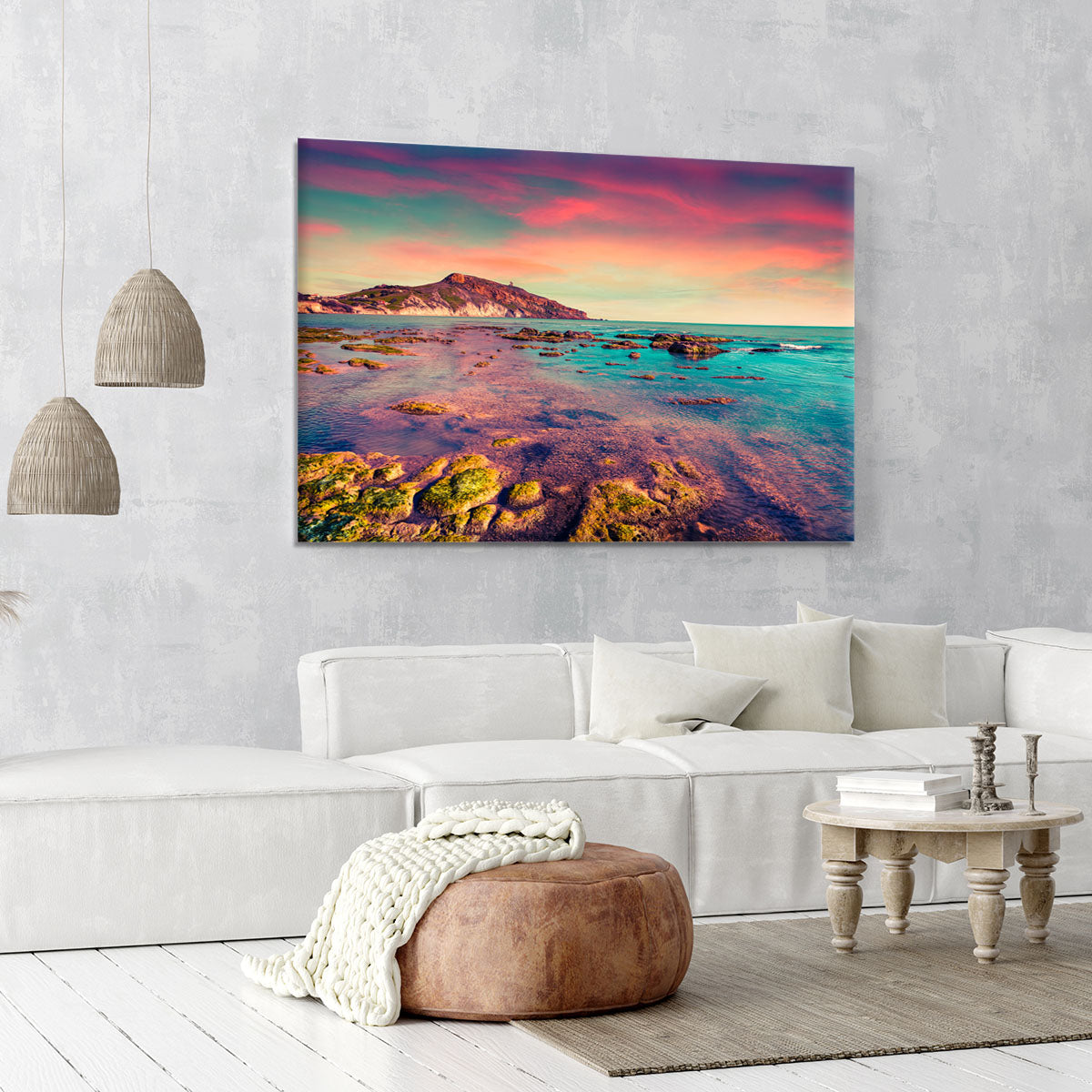 Spring sunset from the Giallonardo Canvas Print or Poster - Canvas Art Rocks - 6