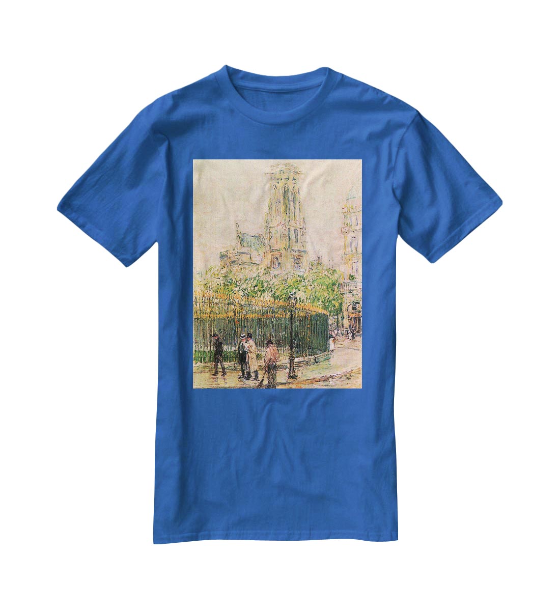 St. Germain l`Auxerrois by Hassam T-Shirt - Canvas Art Rocks - 2