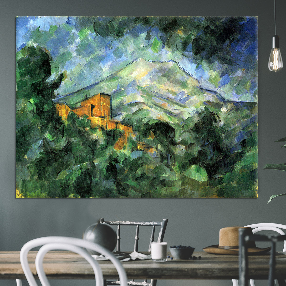 St. Victoire and Chateau Noir by Cezanne Canvas Print or Poster - Canvas Art Rocks - 3
