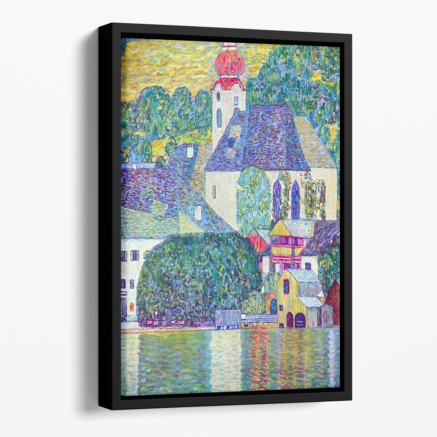 St. Wolfgang Church by Klimt Floating Framed Canvas