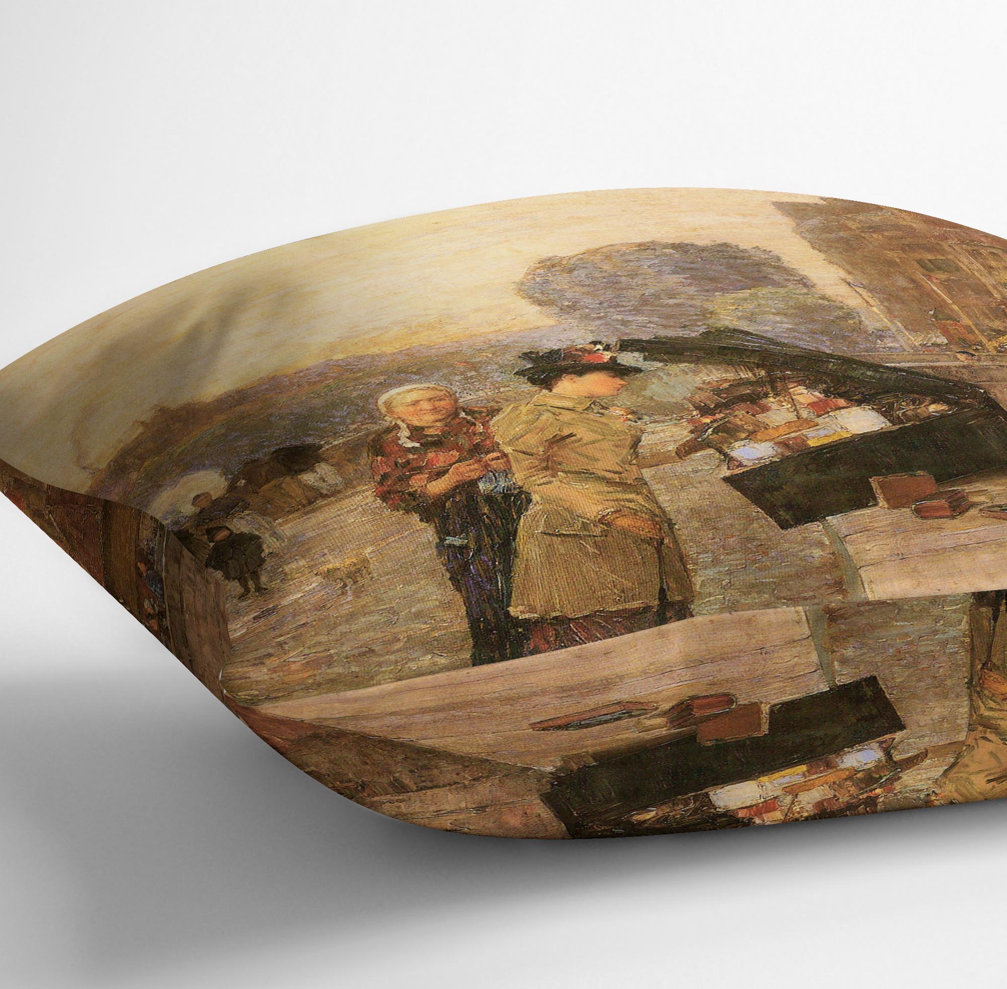St Michel by Hassam Cushion - Canvas Art Rocks - 3