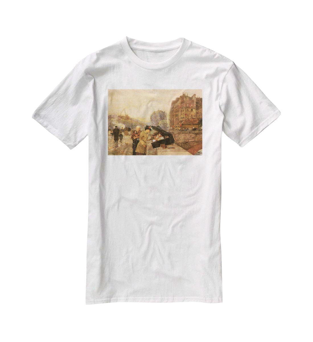 St Michel by Hassam T-Shirt - Canvas Art Rocks - 5
