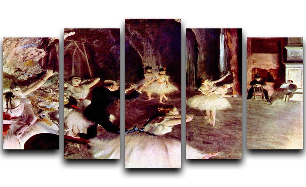 Stage trial by Degas 5 Split Panel Canvas - Canvas Art Rocks - 1