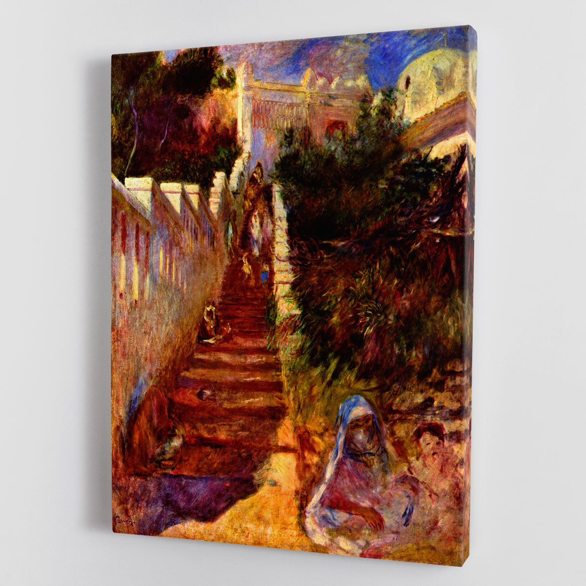 Stairs in Algier by Renoir Canvas Print or Poster - Canvas Art Rocks - 1
