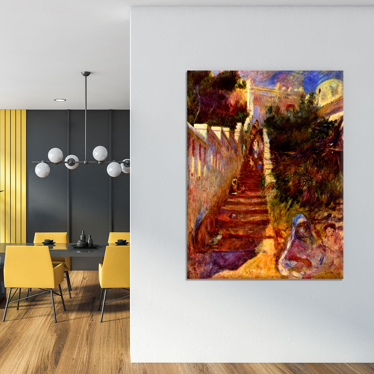 Stairs in Algier by Renoir Canvas Print or Poster - Canvas Art Rocks - 4