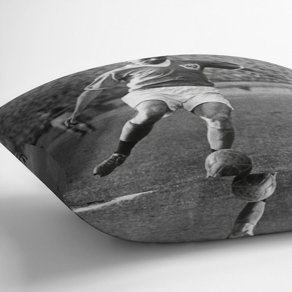 Stanley Matthews playing football Cushion