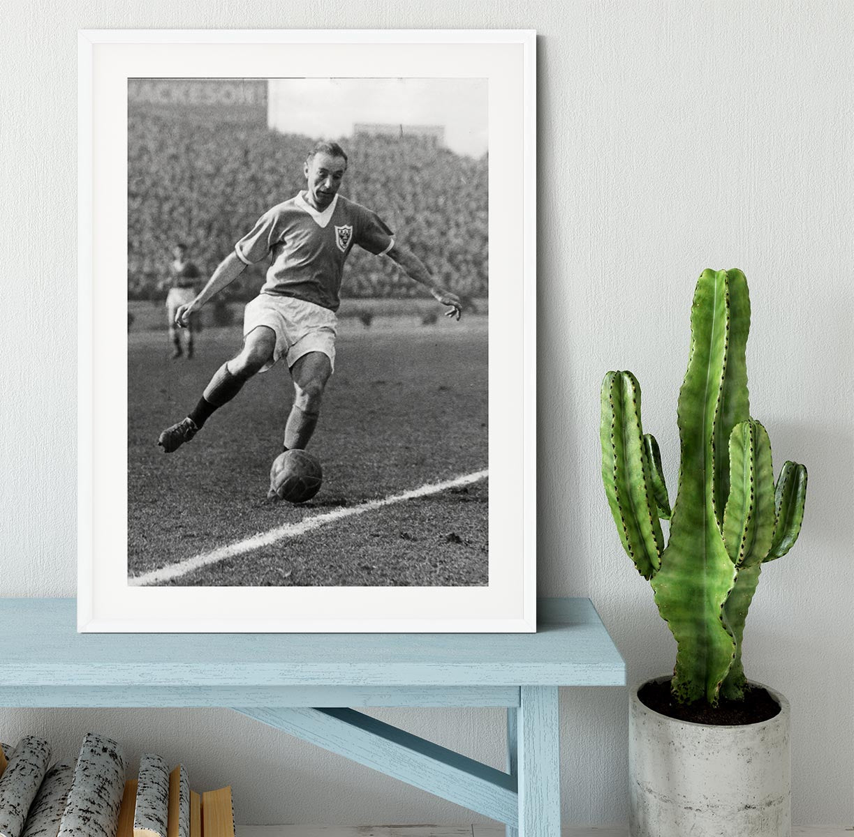 Stanley Matthews playing football Framed Print - Canvas Art Rocks - 5