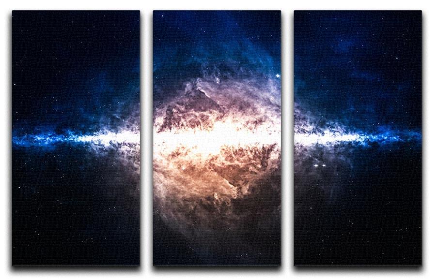 Star field in deep space 3 Split Panel Canvas Print - Canvas Art Rocks - 1