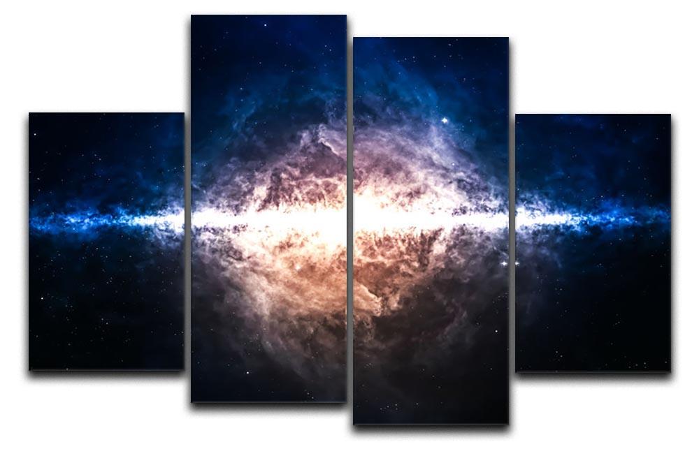 Star field in deep space 4 Split Panel Canvas  - Canvas Art Rocks - 1