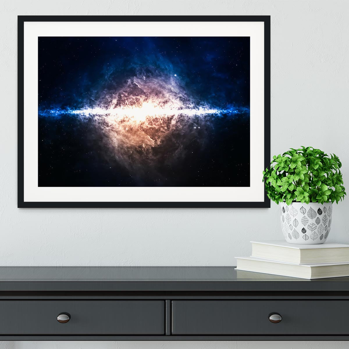 Star field in deep space Framed Print - Canvas Art Rocks - 1