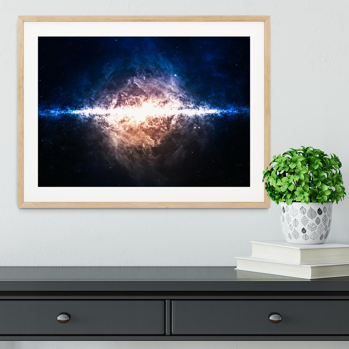 Star field in deep space Framed Print - Canvas Art Rocks - 3