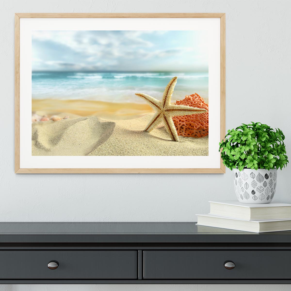 Starfish Framed Print - Canvas Art Rocks - 3